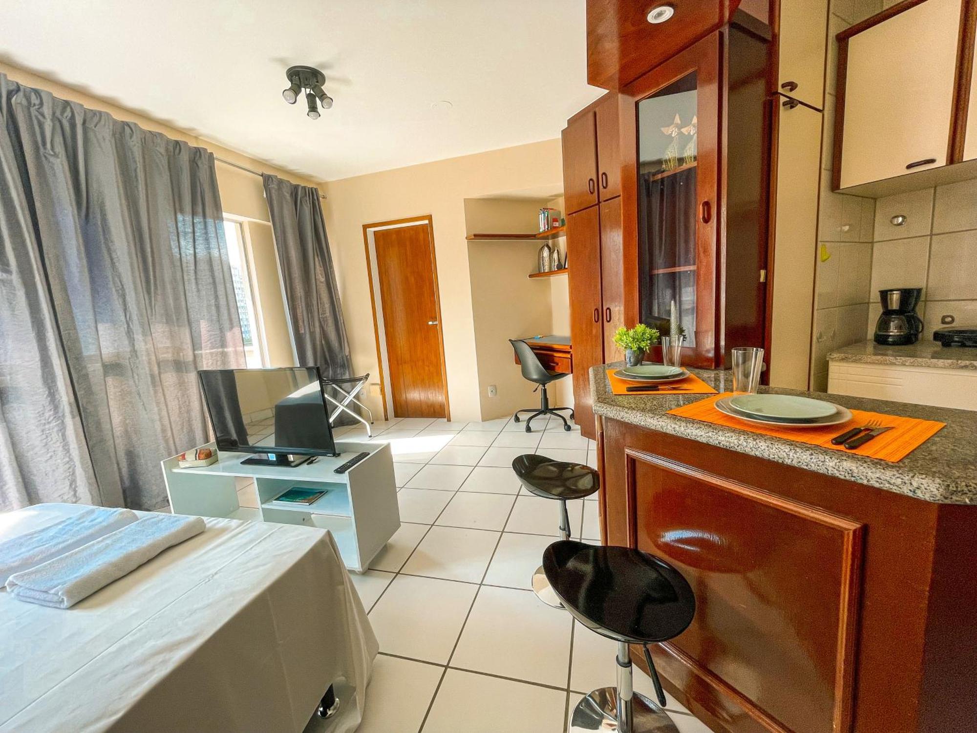 Studio No Centro: Piscina, Academia E Garagem N209 Флорианополис Экстерьер фото