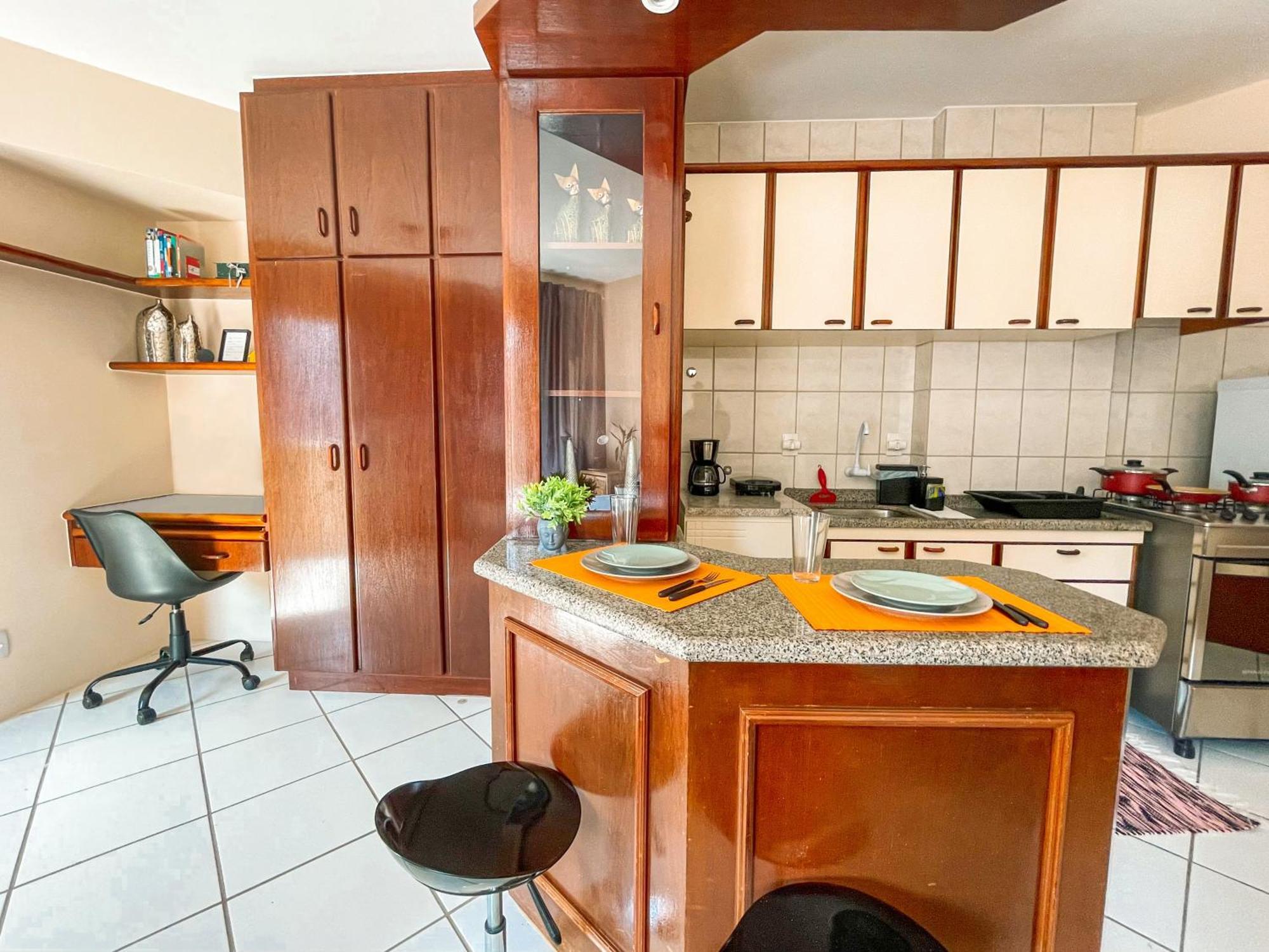 Studio No Centro: Piscina, Academia E Garagem N209 Флорианополис Экстерьер фото