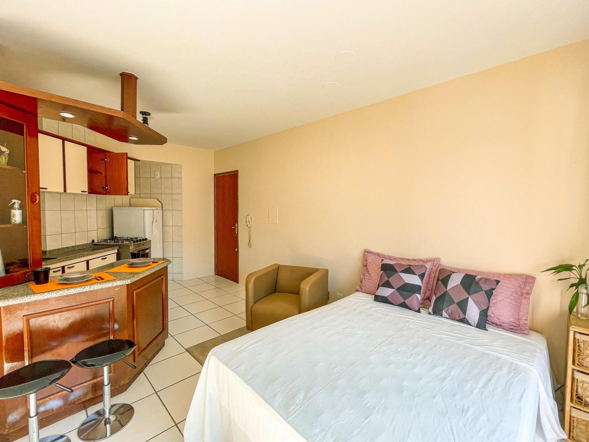 Studio No Centro: Piscina, Academia E Garagem N209 Флорианополис Экстерьер фото